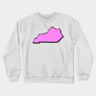 Pink Kentucky Outline Crewneck Sweatshirt